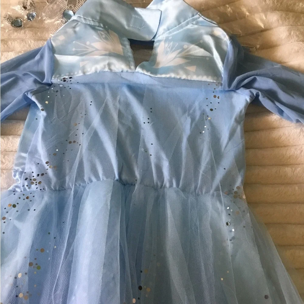 Light Blue Sparkle Princess Costume Dress for Kids - Brand: